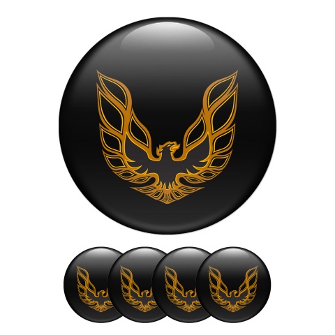 Pontiac Silicone Stickers Wheel Center Cap Black