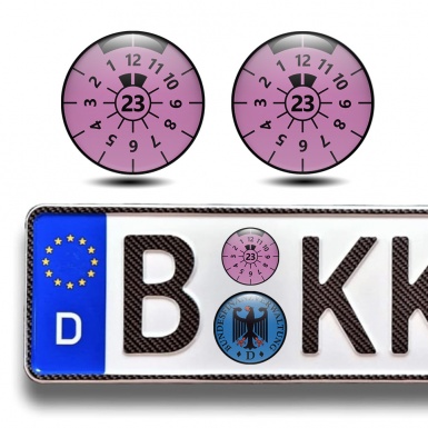 TUV Plate Aufkleber Plakette Registrierung fur 2023
