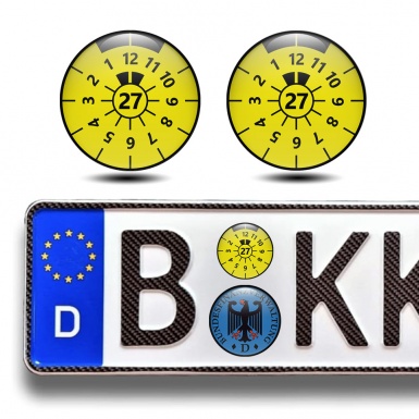 TUV Plakette Plate Aufkleber Silikon fur 2027