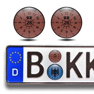 TUV Plakette Silikon Aufkleber fur 2028