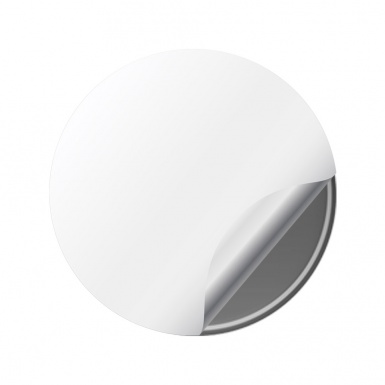 Pontiac Gel Stickers Wheel Center Cap Grey