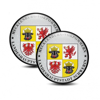 Aufkleber der Stadt Schwerin 2 pcs