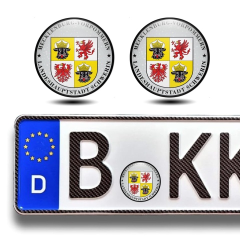 Aufkleber der Stadt Schwerin 2 pcs