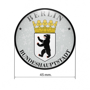 Aufkleber Berlin Bundeshauptstadt fur Plakette 3D Gel Silikon 