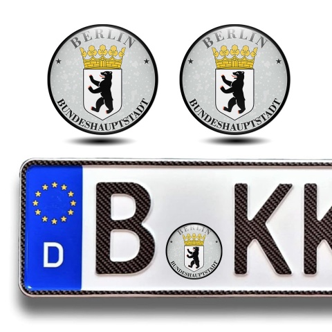 Aufkleber Berlin Bundeshauptstadt fur Plakette 3D Gel Silikon 