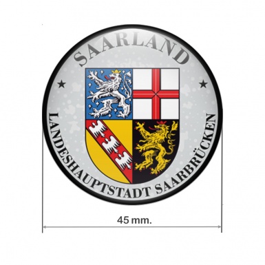 Aufkleber 3D Gel der Stadt Saarbrücken Saarland
