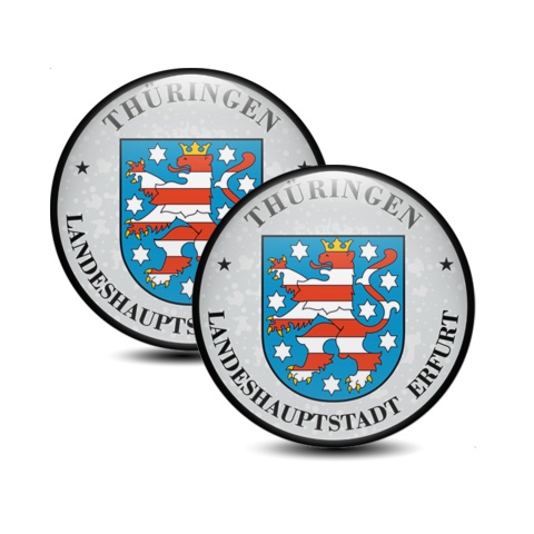 Aufkleber der Stadt Erfurt Thüringen Silikon