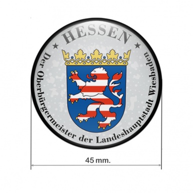 Aufkleber der Stadt Wiesbaden Hessen Silikon