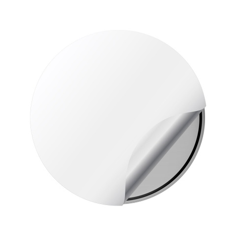 Kia Silicone Domed Stickers New Logo Grey with Black Ring