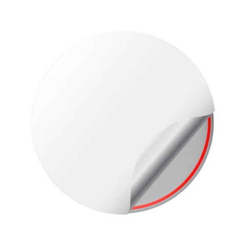 Kia Silicone Domed Stickers New Logo Grey with Red Ring