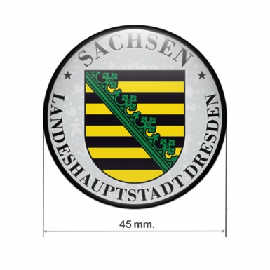 Aufkleber Dresden Sachsen Landeshauptstadt Silikon 3D