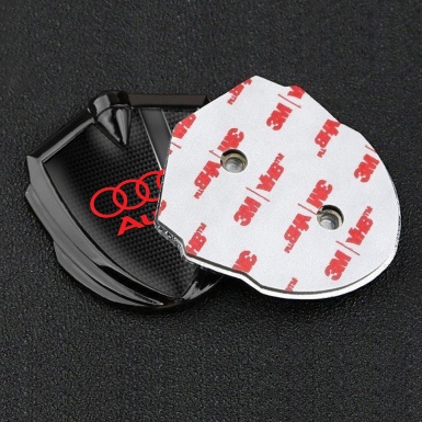 Audi Bodyside Emblem Badge Graphite Black Carbon Sport Stripe