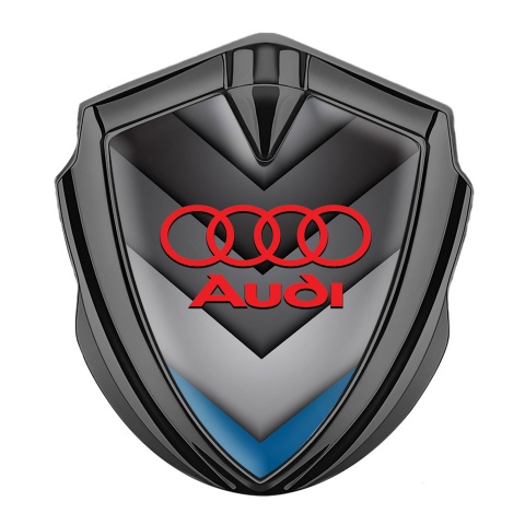 Audi Bodyside Emblem Self Adhesive Graphite Grey Blue Elements Design
