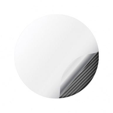 Bugatti Silicone Stickers Wheel Center Cap Carbon with Flat Style Logo