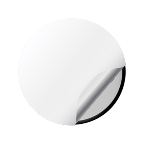 Bugatti Silicone Stickers Wheel Center Cap Grey with Flat Black Logo