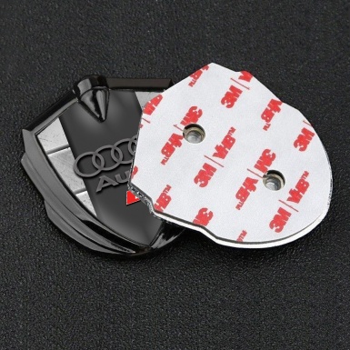 Audi RS Emblem Badge Self Adhesive Graphite Stone Wall Sport Logo