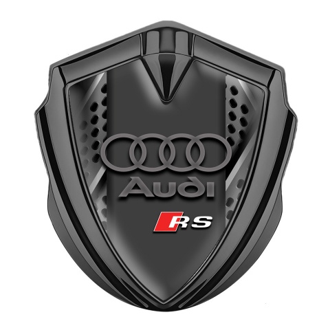 Audi RS Fender Emblem Badge Graphite Metallic Effect Panels Edition