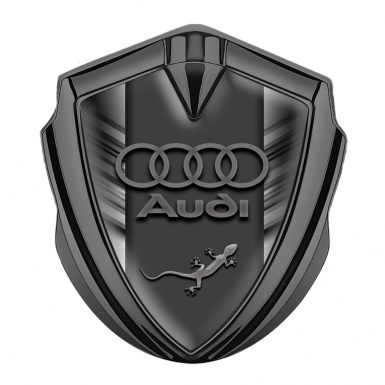 Audi Bodyside Emblem Self Adhesive Graphite Grey Stripes Edition
