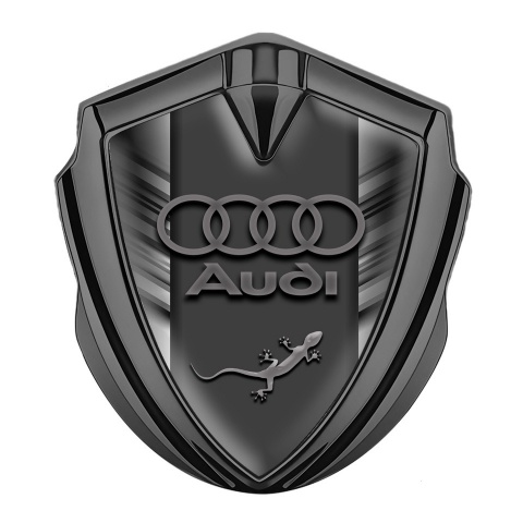 Audi Bodyside Emblem Self Adhesive Graphite Grey Stripes Edition