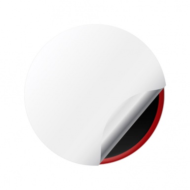 Ford Mustang Silicone Stickers Wheel Center Cap Black Red Ring