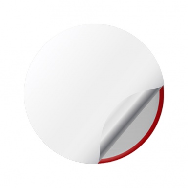 Ford Mustang Silicone Stickers Wheel Center Cap Grey Red Ring
