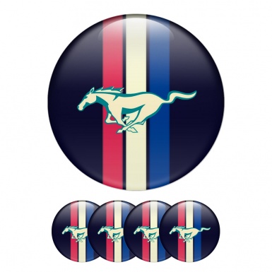 Ford Mustang Silicone Stickers Wheel Center Cap Old Skull