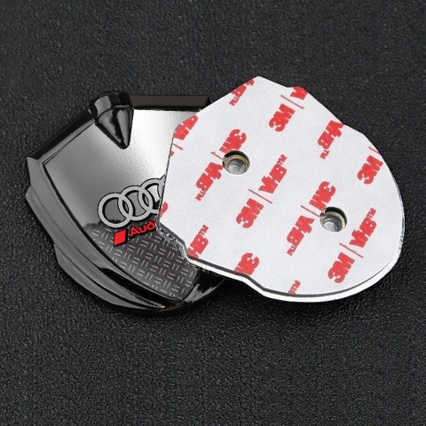Audi Bodyside Emblem Badge Graphite Torn Sheet Grey Sport Rings