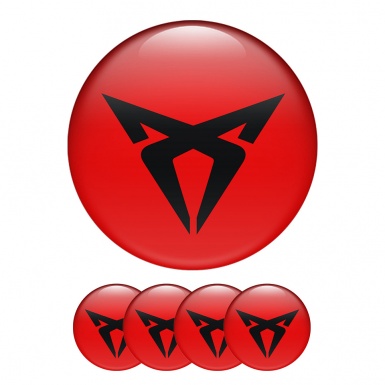 Seat Cupra Domed Stickers Wheel Center Cap auto tuning