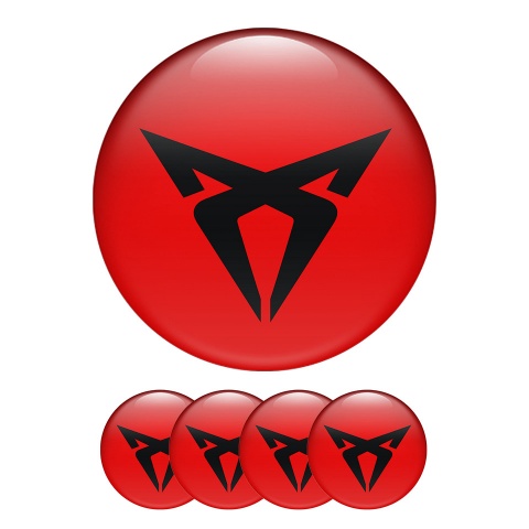 Seat Cupra Domed Stickers Wheel Center Cap auto tuning