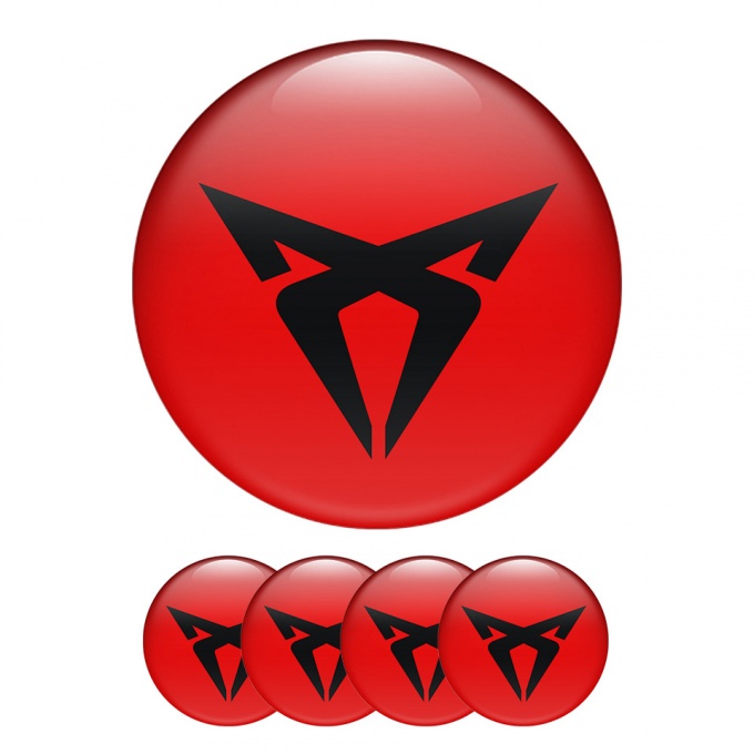 Seat Cupra Domed Stickers Wheel Center Cap auto tuning