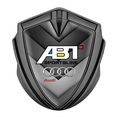 Audi Emblem Badge Self Adhesive Graphite Grey Elements ABT Tuning