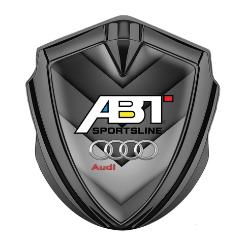 Audi Emblem Badge Self Adhesive Graphite Grey Elements ABT Tuning