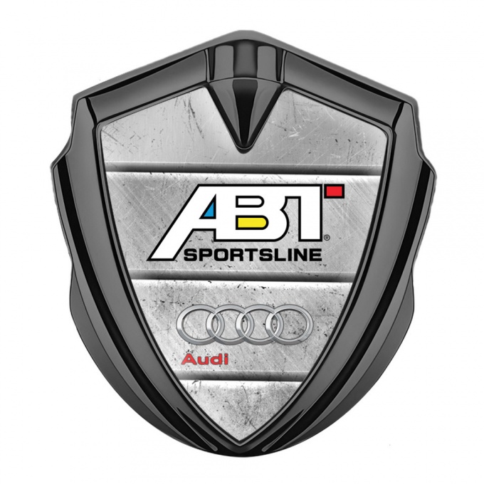 Audi Emblem Ornament Graphite Stone Wall Effect ABT Tuning Design 