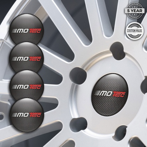 Motec Wheel Emblems for Center Caps Dark Mesh Classic Logo