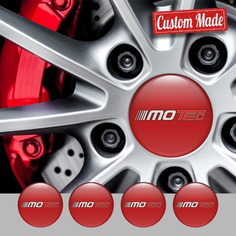 Motec Wheel Emblems for Center Caps Crimson Design