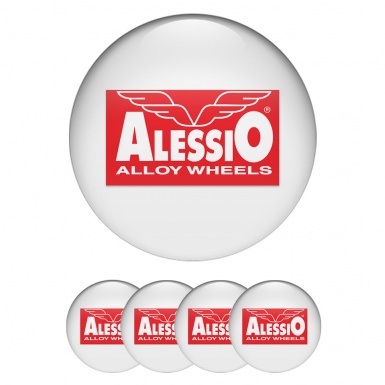 Alessio Wheel Emblem for Wheel Center Caps White Pearl