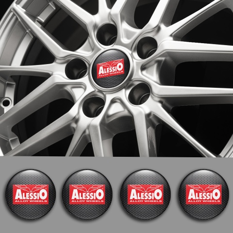 Alessio Wheel Emblem for Wheel Center Caps Dark Mesh