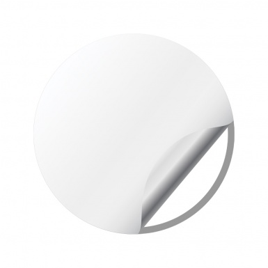 BMW Wheel Emblem for Center Caps White Base Black Ring