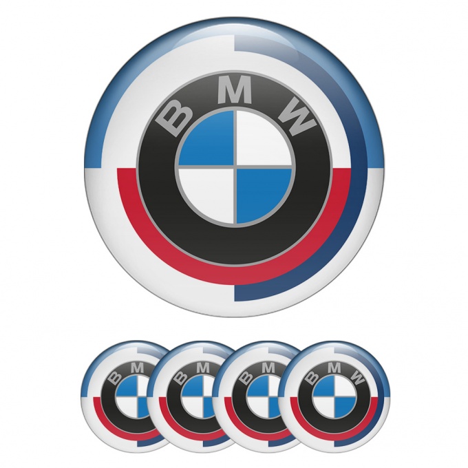 BMW Wheel Emblem for Center Caps Color Rings Design