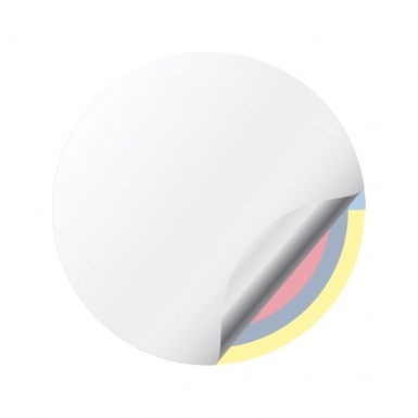 BMW Wheel Emblem for Center Caps Yellow Base Color Fragments