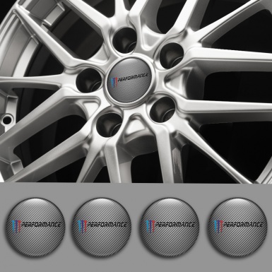 BMW Wheel Stickers for Center Caps Carbon M Performance