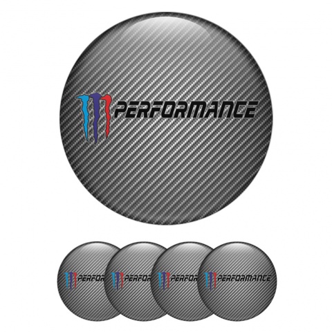 BMW Wheel Stickers for Center Caps Carbon M Performance