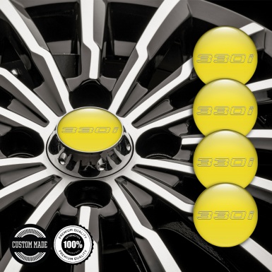 BMW Emblem for Center Wheel Caps 330i Yellow Edition