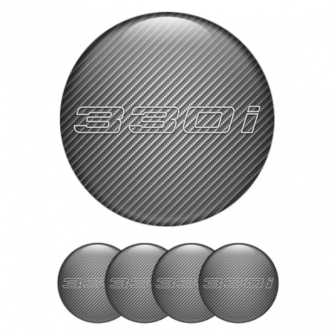 BMW Emblems for Center Wheel Caps 330i Carbon Edition