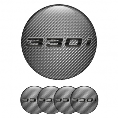 BMW Wheel Emblem for Center Caps Carbon 330i Metallic Logo