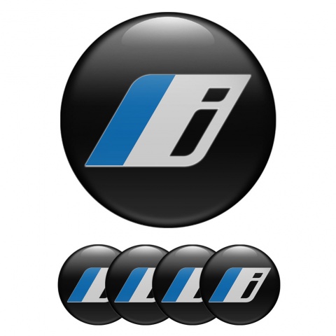 BMW Emblem for Wheel Center Caps Black Electric Series