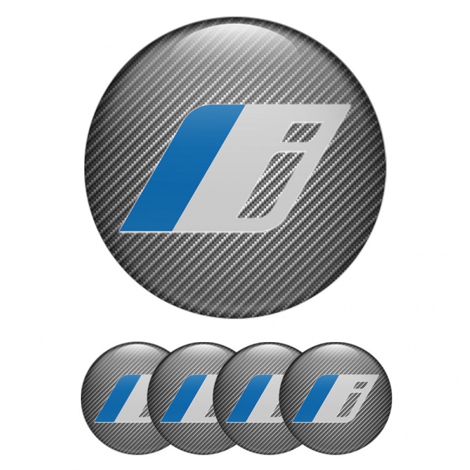 BMW Wheel Stickers for Center Caps Carbon Electric Series