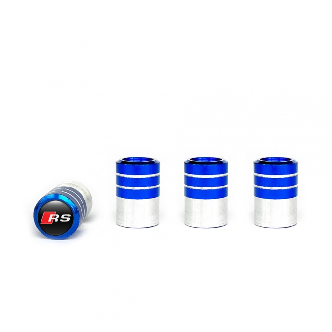 Audi RS Tyre Valve Caps Blue 4 pcs