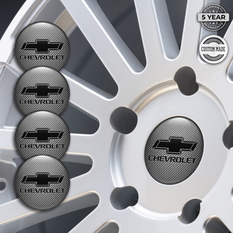 Chevrolet Emblem for Center Wheel Caps Carbon Classic Logo
