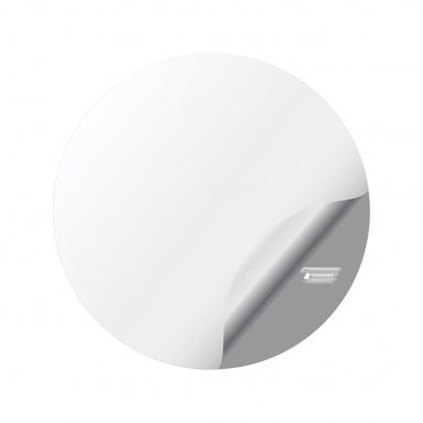 Chevrolet Corvette Emblems for Center Wheel Caps Black Chrome Logo